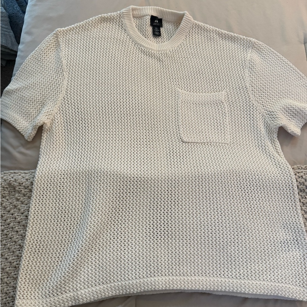H&M Men's Knit White/ Cream Top